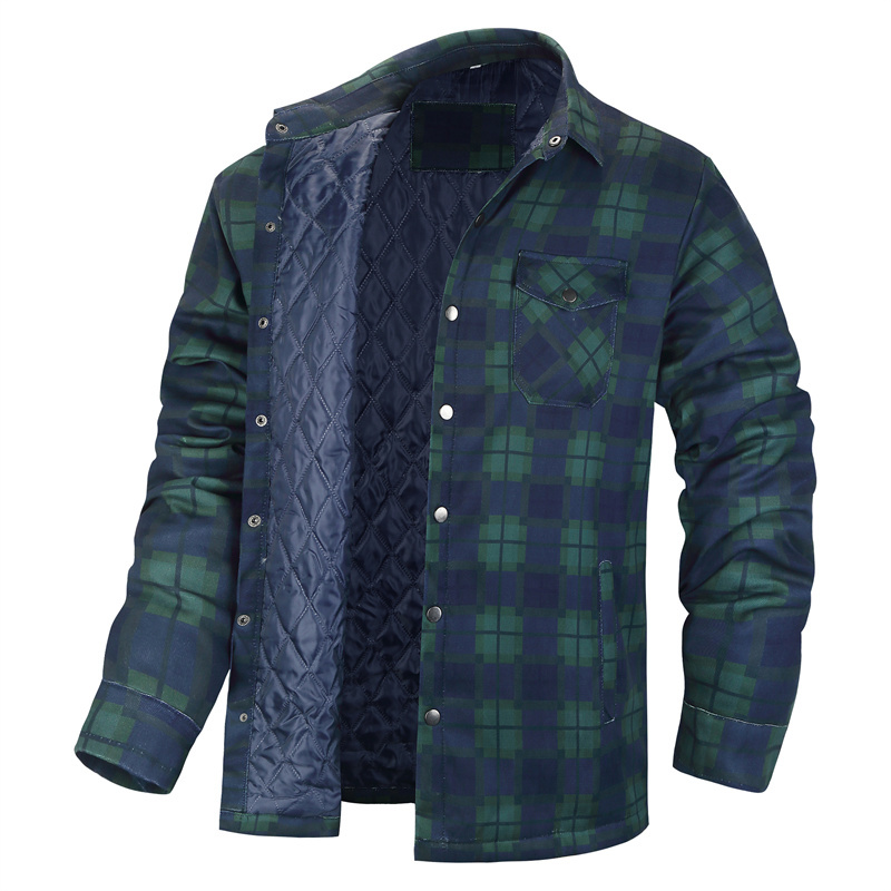 Flannel Shirt Lined - Зимние рубашки в клетку для мужчин,