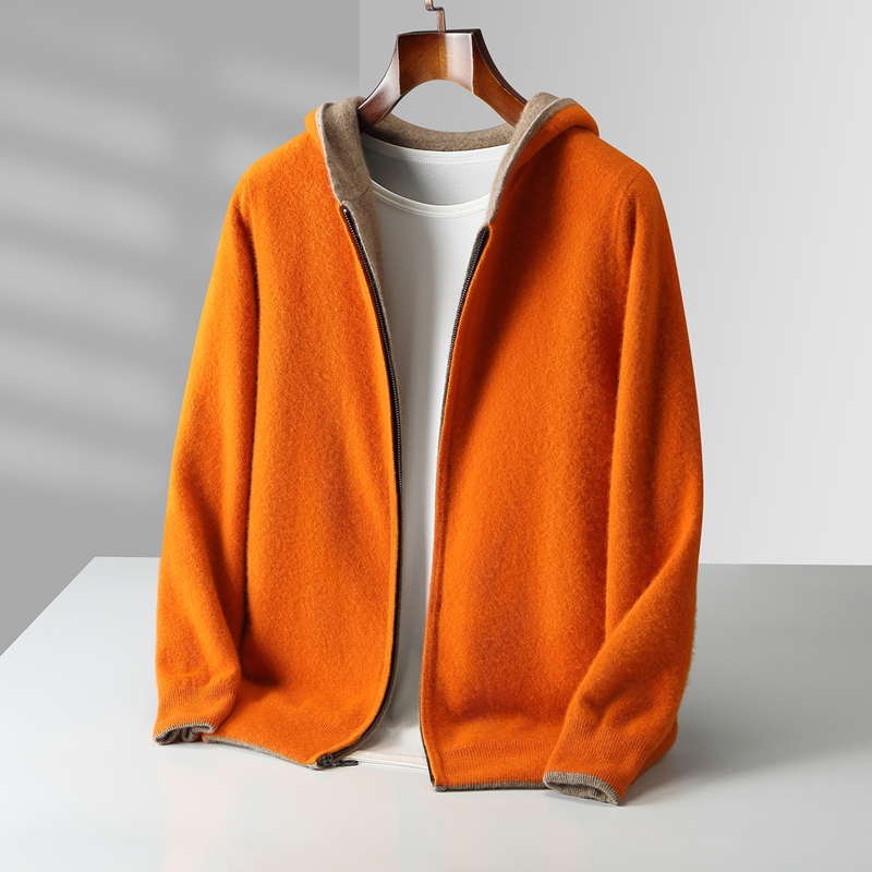 Wool Coat Peacoat - Осенне-зимние новые мужские двусторонние кашемировые толстовки