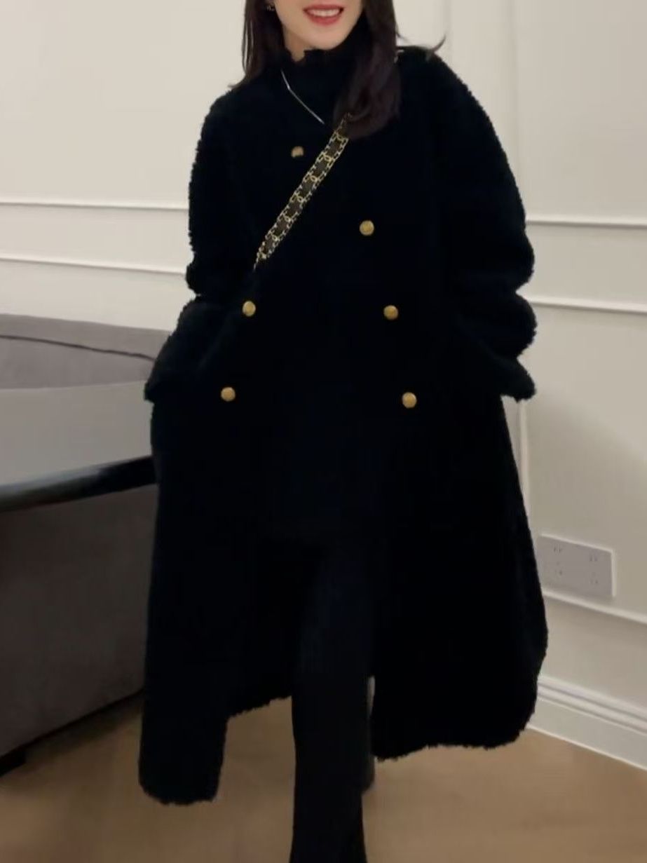 Куртка из искусственного меха  – обзор и цена Wool Coat Peacoat