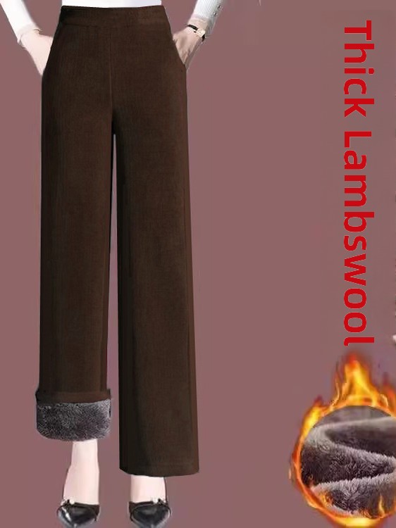 Женские широкие брюки из вельв – обзор и цена Corduroy Pant Warm